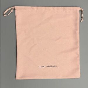 Stuart Weitzman Dust Bag Pink Drawstring Shoe Storage Pouch